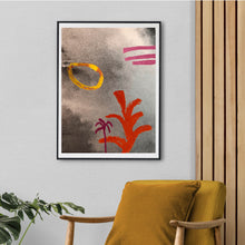 Carregar imagem no visualizador da galeria, Pôster &quot;Giz Pastel Livre Palmeira Vermelha&quot;
